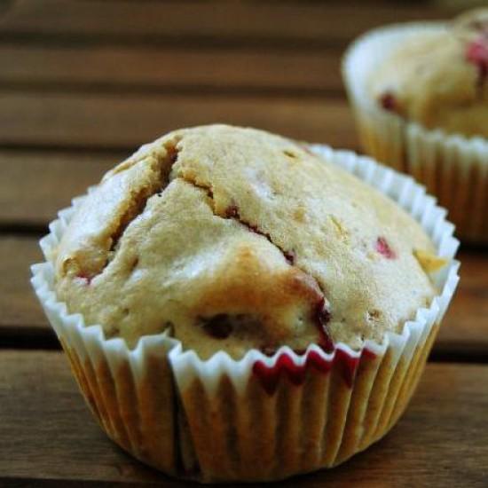 Rezeptbild: Spekulatius-Himbeer-Muffins