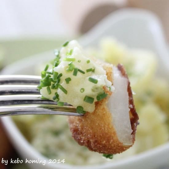 Rezeptbild: Kartoffelsalat mit Kohlrabischnitzel...