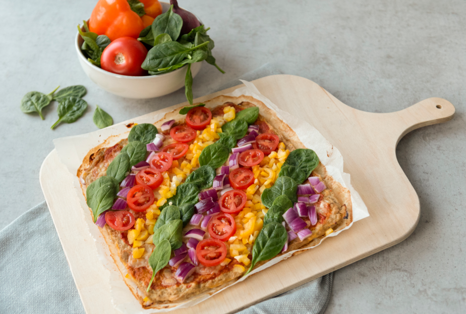 Rezeptbild: Low Carb Protein-Pizza mit Thunfischboden