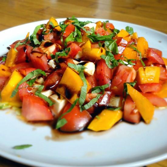 Rezeptbild: MANGO-TOMATEN-MOZZARELLA SALAT