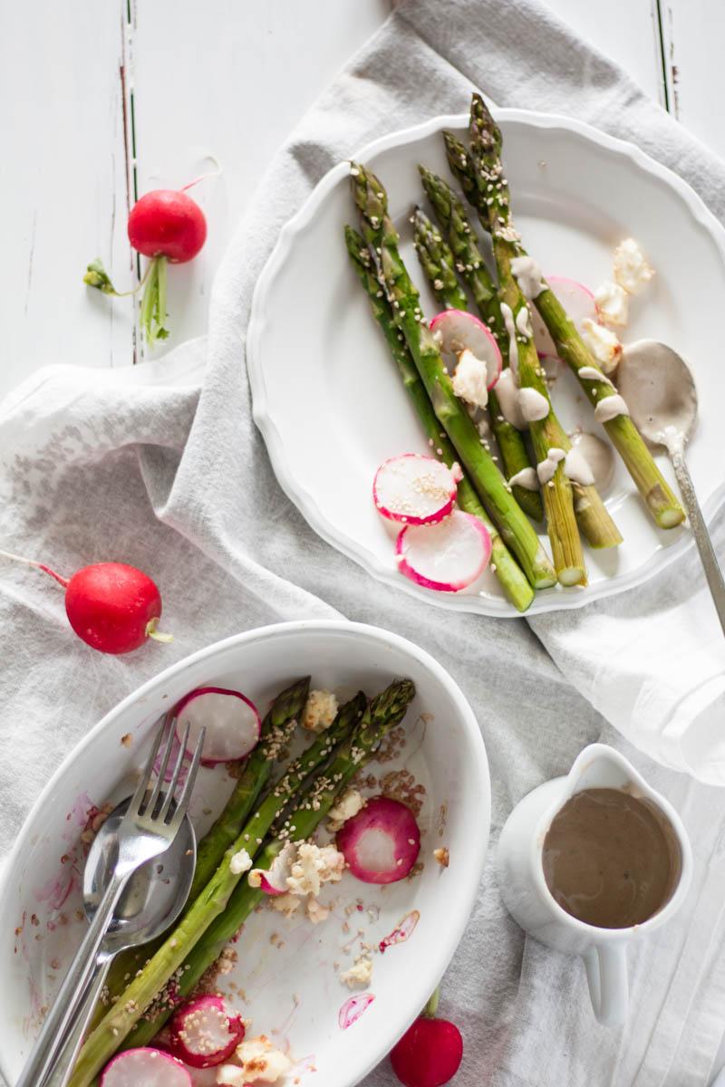 Rezeptbild: Grüner Spargel im Ofen gebacken
