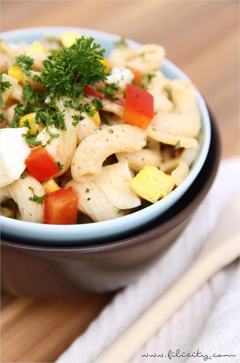 Rezeptbild: Nudelsalat mit Curry