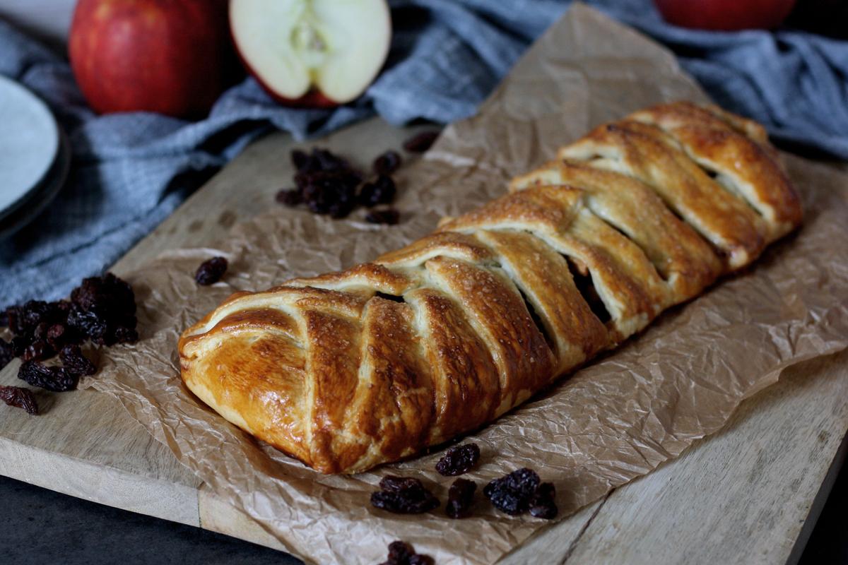 Rezeptbild: Einfacher Apfelstrudel
