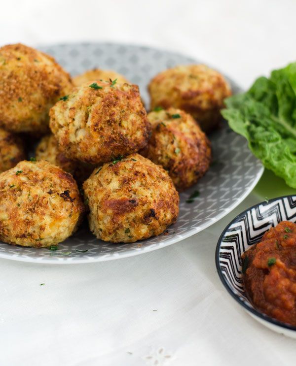 Rezeptbild: Blumenkohl-Mozzarella-Bällchen