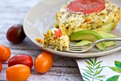 Rezeptbild: Gemüse-Frittata..genau das richtige für einen heißen Sommertag
