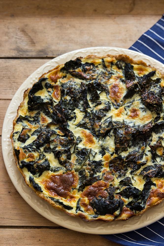 Rezeptbild: Schwarzkohl-Zitronen-Quiche