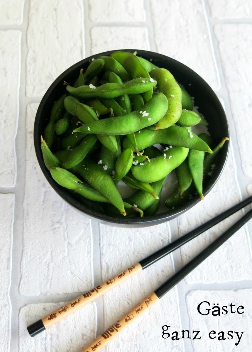 Rezeptbild: Edamame mit Meersalzflocken