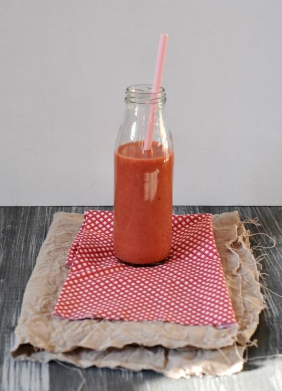Rezeptbild: Himbeer-Aprikosensmoothie