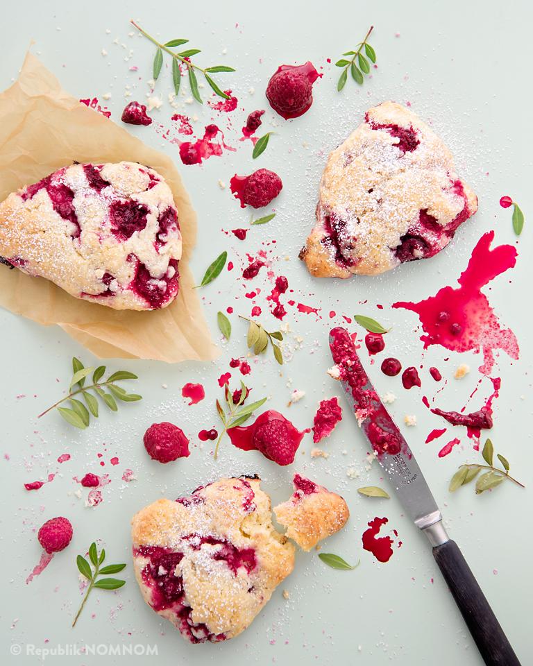 Rezeptbild: Himmlisch einfache Himbeer-Scones!