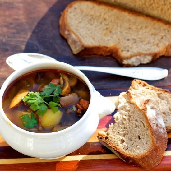Rezeptbild: Pilz-Chorizo Minestrone