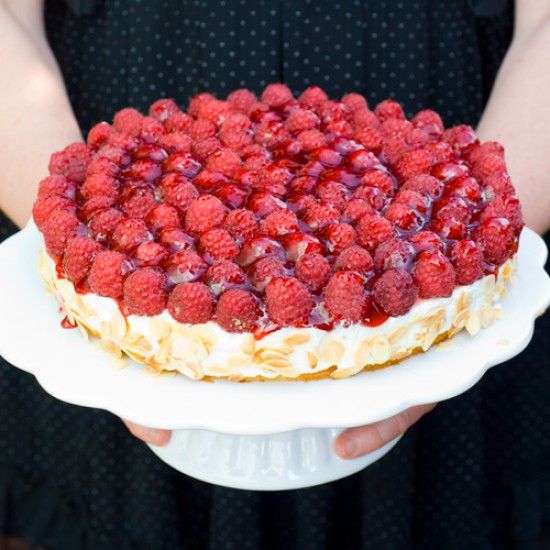 Rezeptbild: Himbeer-Käsesahnetorte