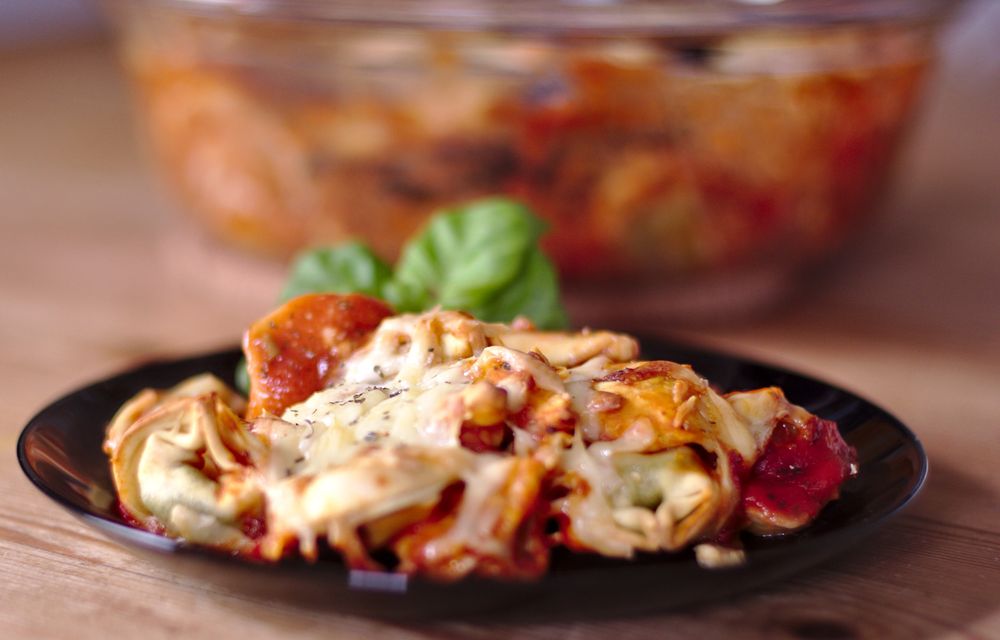 Rezeptbild: Tortellini-Auflauf!So gut kann vegetarisch sein!