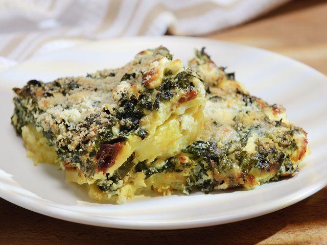 Rezeptbild: Grünkohlauflauf Mediterran