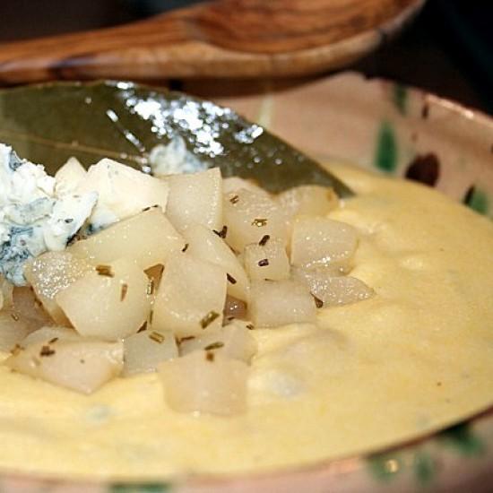 Rezeptbild: Gorgonzola-Polenta & Birne