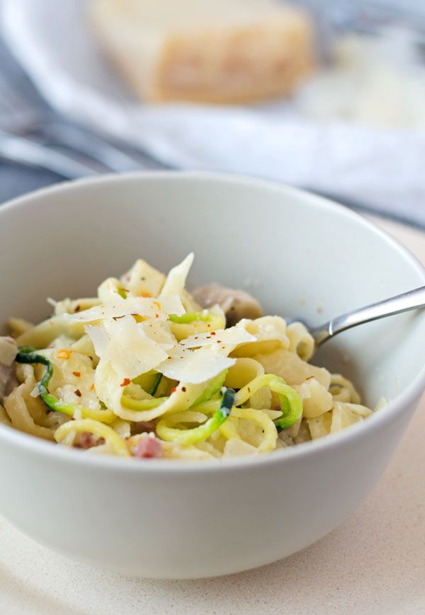 Rezeptbild: One-pot-Pasta mit Champignons und Schinken