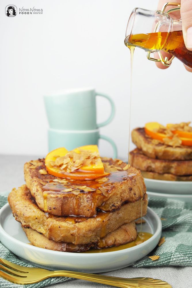 Rezeptbild: Armer Ritter der Kokosnuss mit Zimt oder Kokosnuss Zimt French Toast
