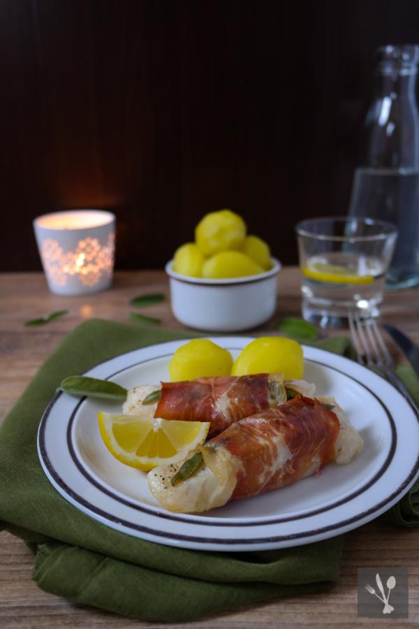 Rezeptbild: Saltimbocca vom Kabeljau