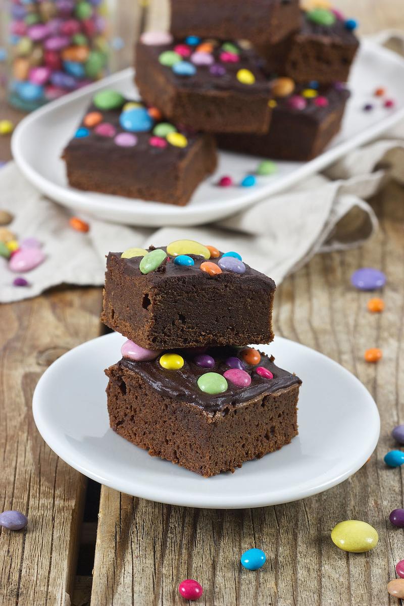Rezeptbild: Brownies mit Smarties