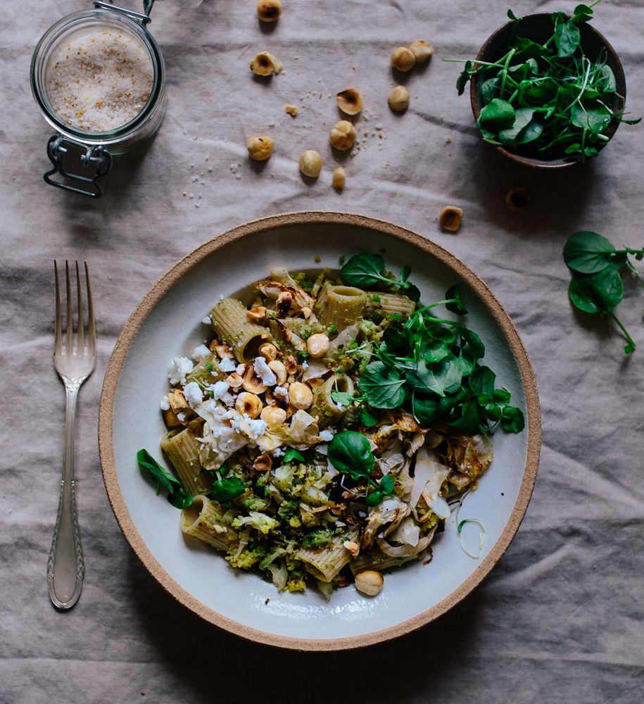 Rezeptbild: Fenchel Pasta mit Crumbs
