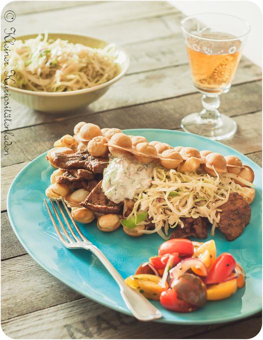 Rezeptbild: Gyros in der Eggwaffle