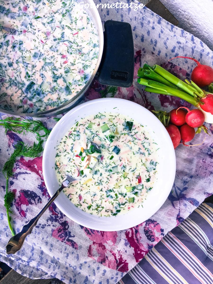 Rezeptbild: Okroshka - russische Sommersuppe