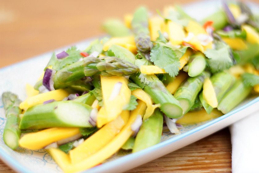 Rezeptbild: Spargelsalat mit Mango