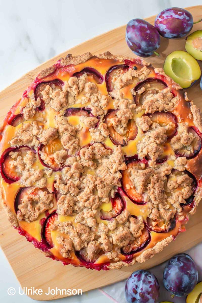 Rezeptbild: Zwetschgenkuchen mit Pudding