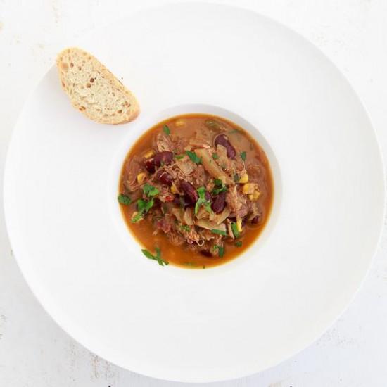 Rezeptbild: Queso-Chicken-Chili