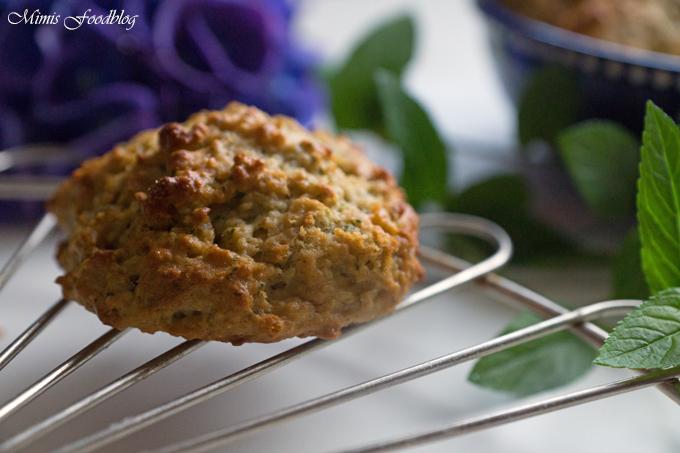 Rezeptbild: Minz-Cookies mit Haferflocken
