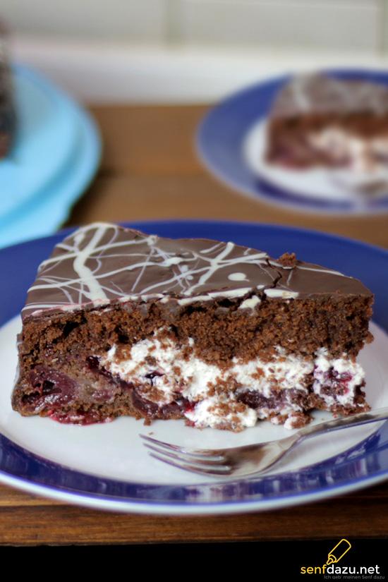 Rezeptbild: Schokokuchen "Versteckter Schwarzwälder"
