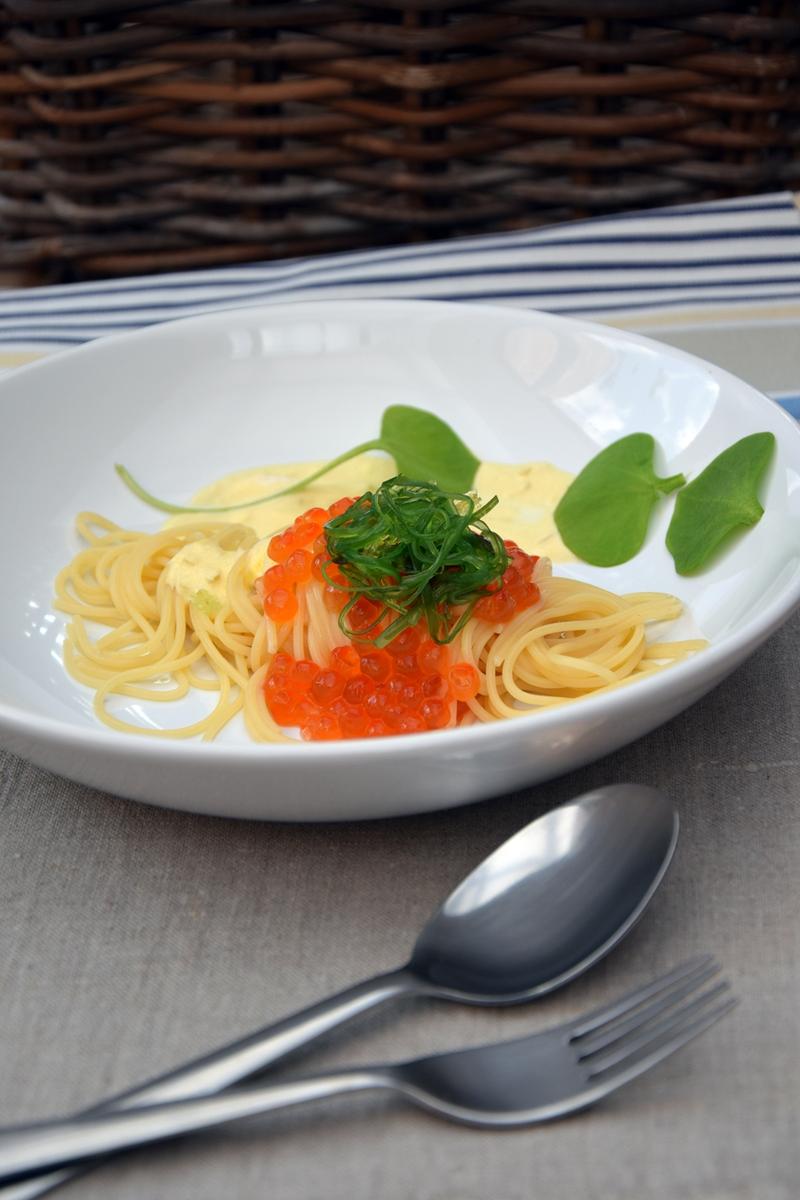 Rezeptbild: Pasta mit Safransauce und Keta Caviar