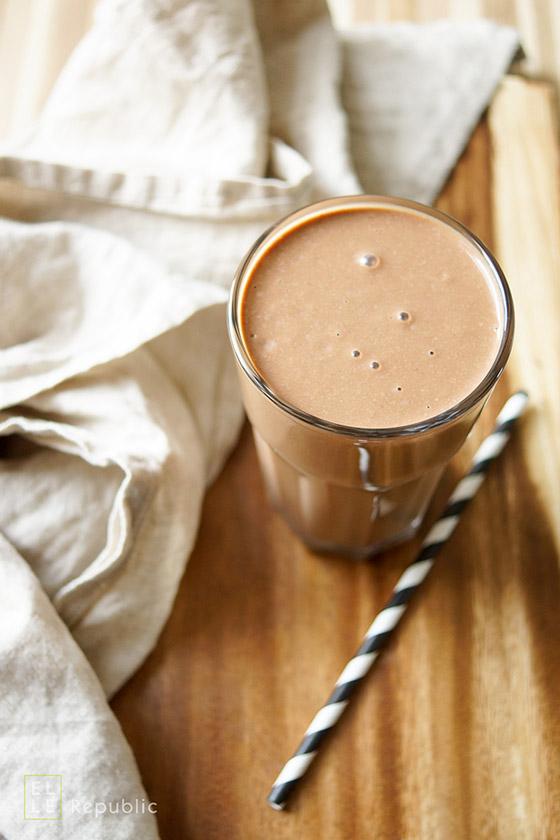 Rezeptbild: Kakao Bananen Espresso Smoothie