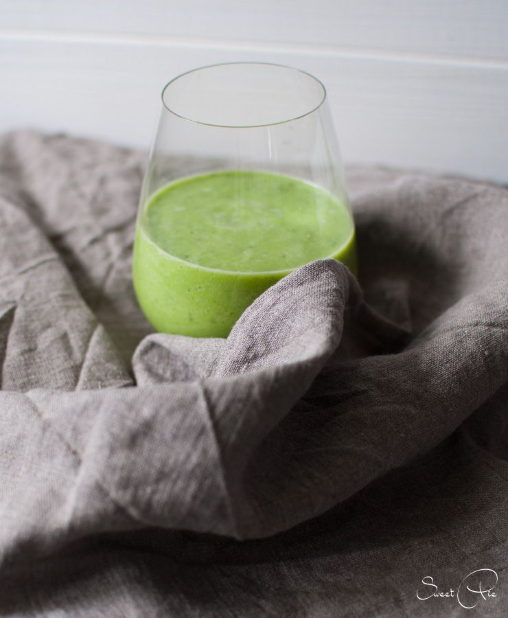Rezeptbild: Green Smoothie mit Spinat, Avocado & Gurke