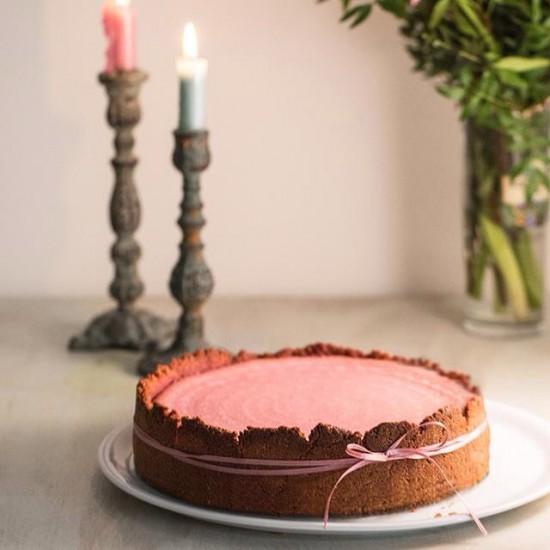 Rezeptbild: Rote Beete - Lavendel Cheescake