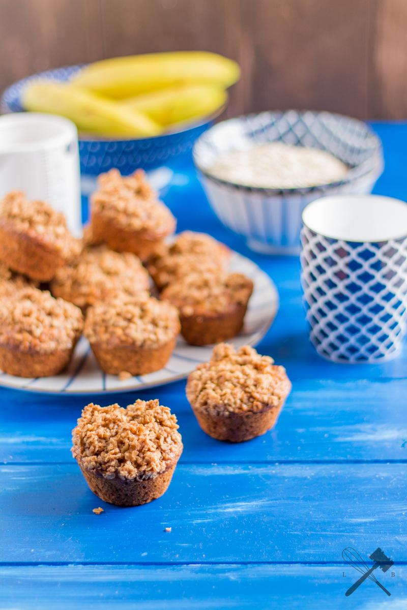 Rezeptbild: Bananen Haferflocken Muffins