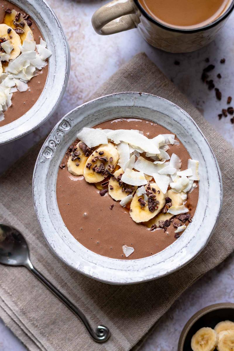 Rezeptbild: Mokka Smoothie Bowl mit Bananen