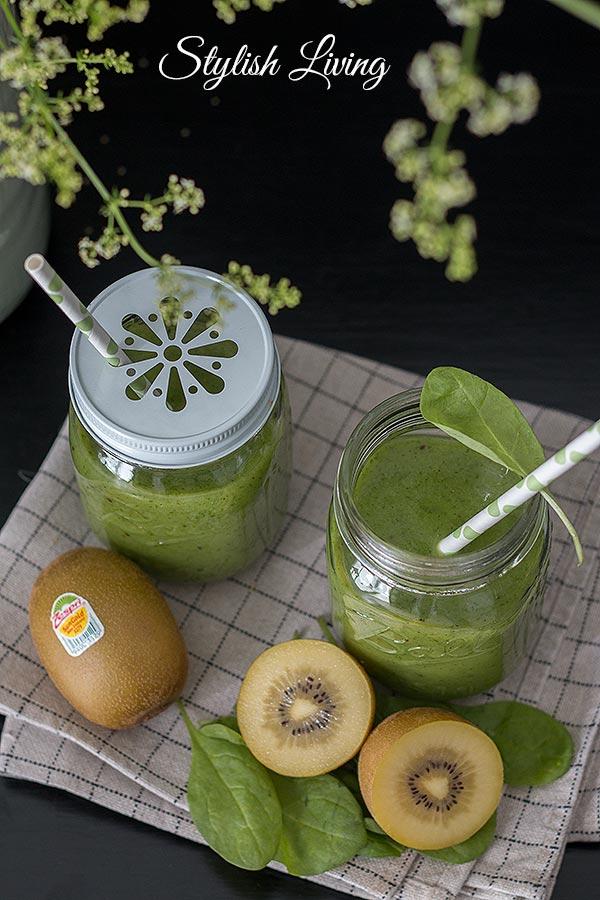Rezeptbild: Kiwi-Bananen-Smoothie