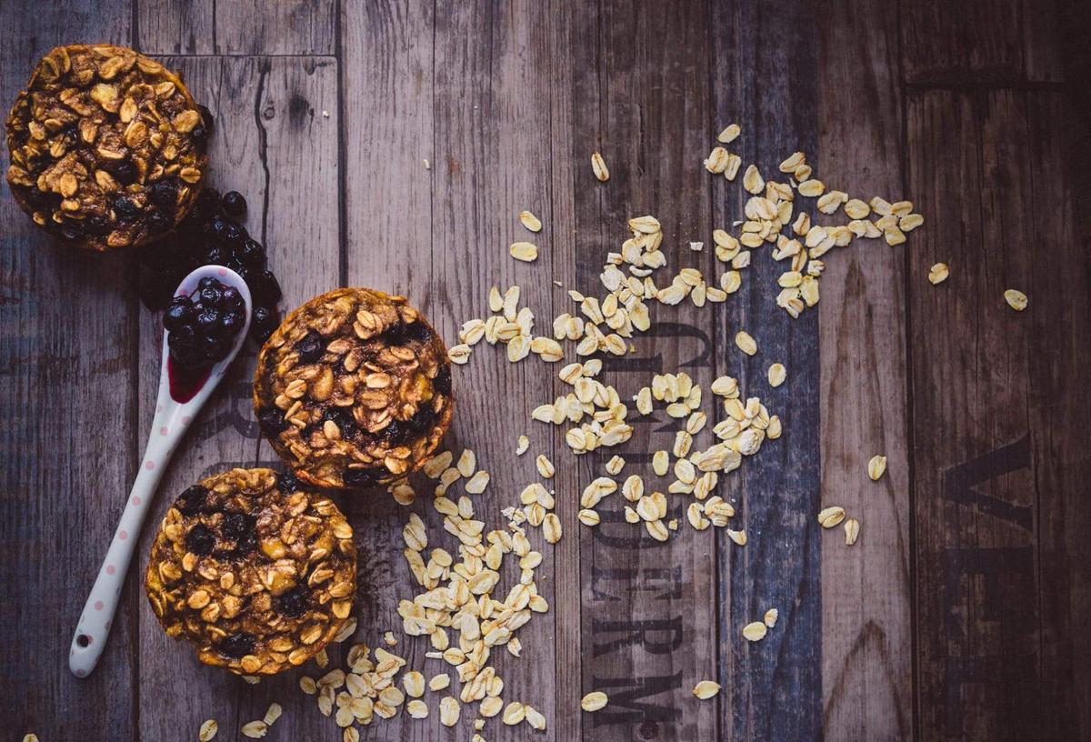 Rezeptbild: Blaubeermuffins gluten- und zuckerfrei