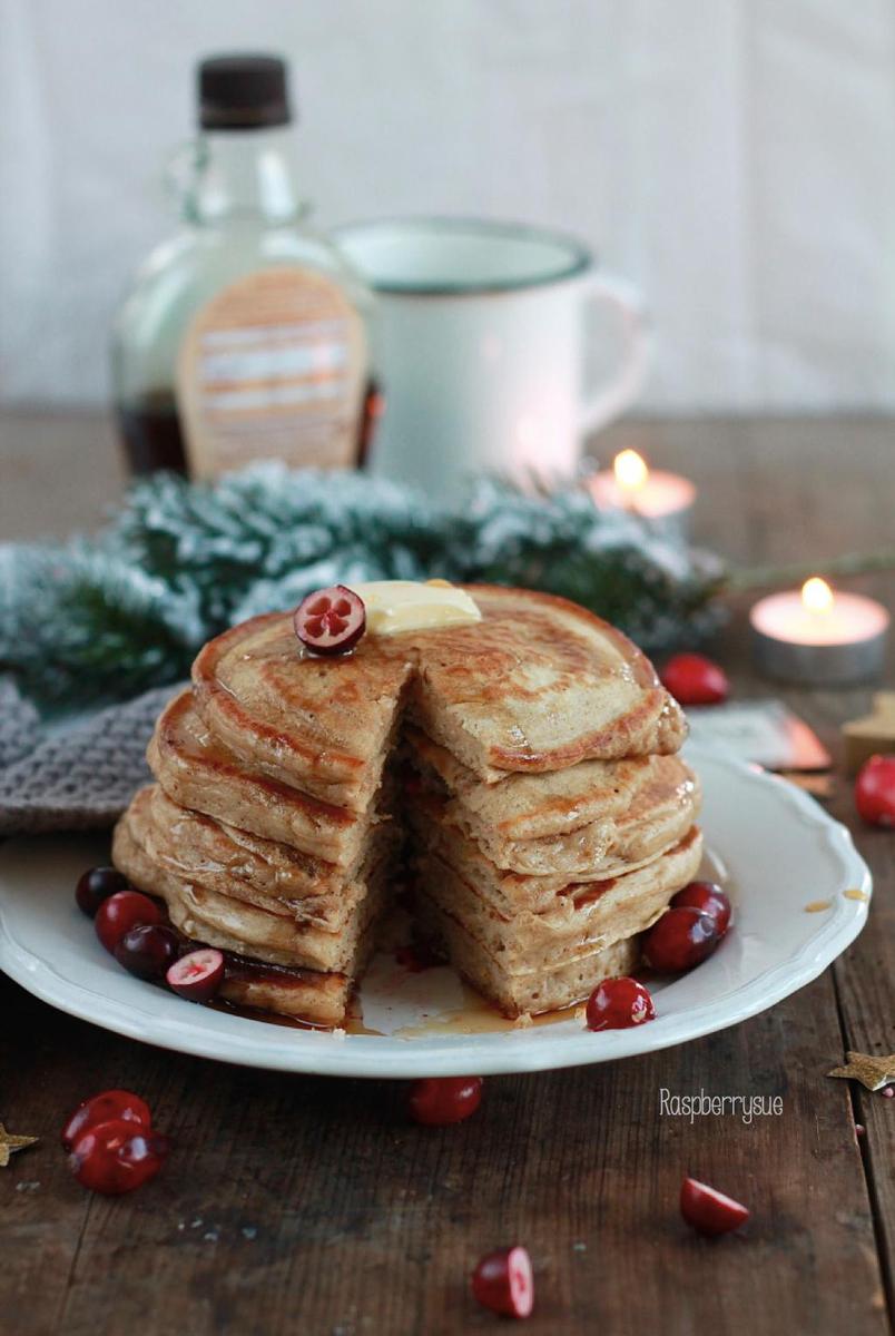 Rezeptbild: Cranberry Zimt Pancakes