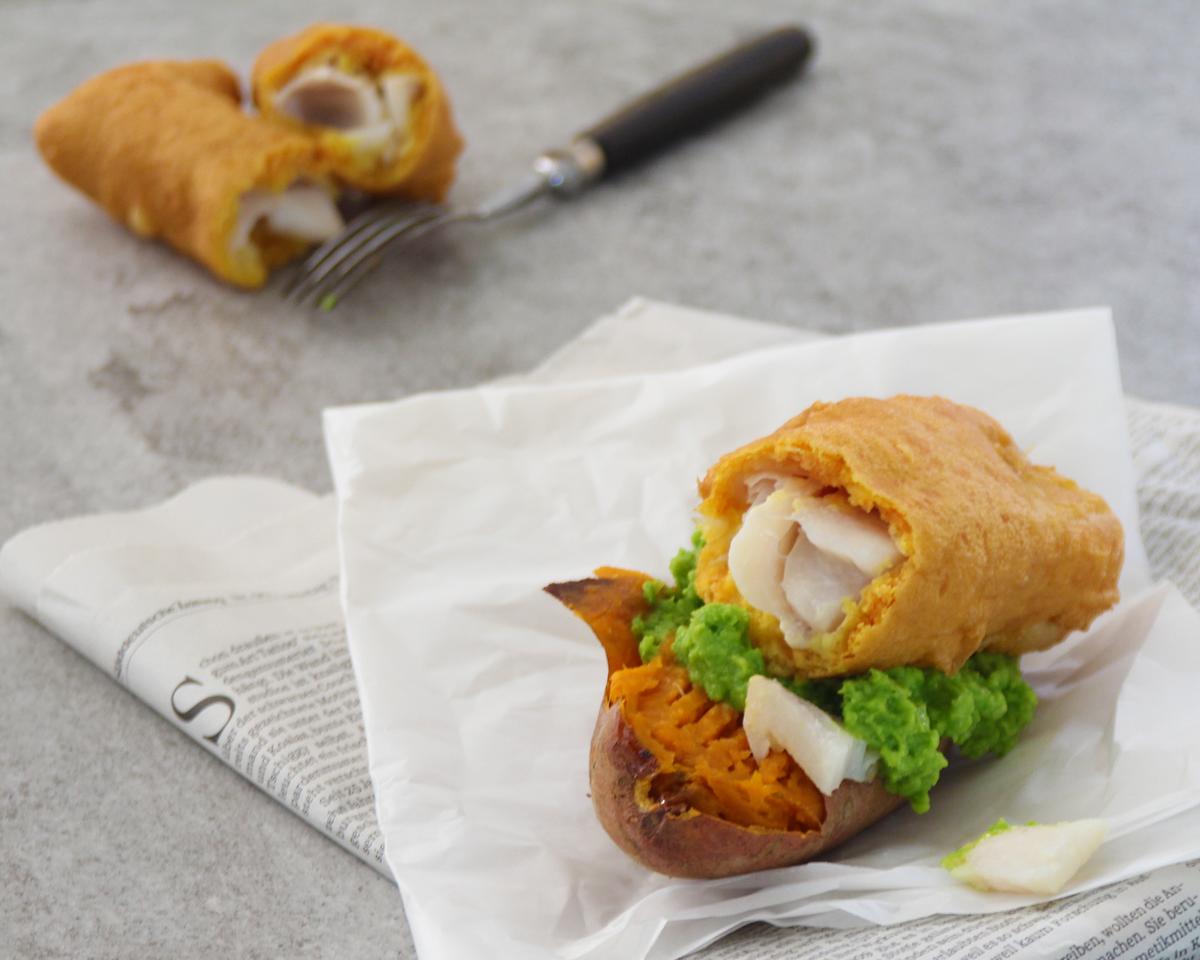 Rezeptbild: Backkartoffel Fish and Chips