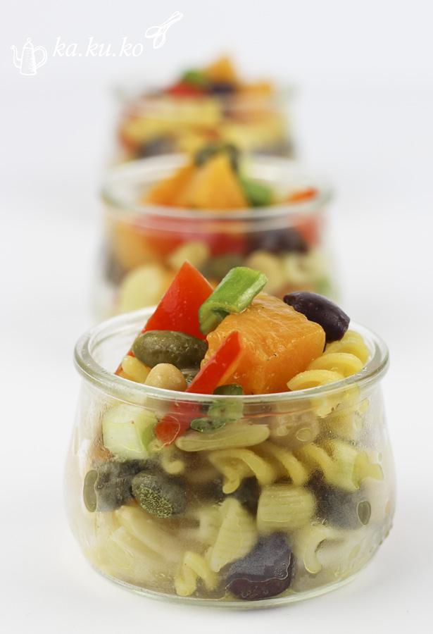 Rezeptbild: Kürbis-Nudelsalat