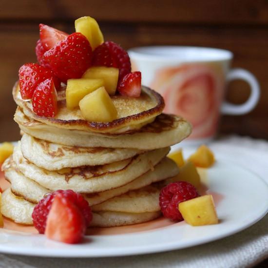 Rezeptbild: Pancakes mit Joghurt
