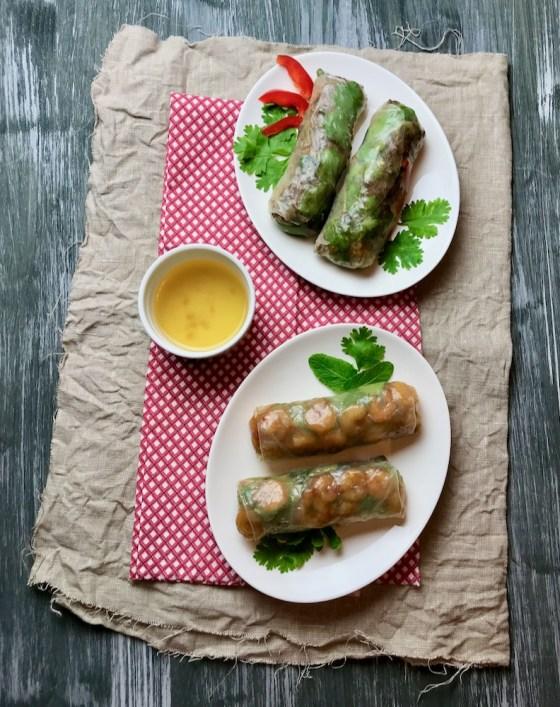 Rezeptbild: Vietnamesische Sommerrollen / Glücksrollen