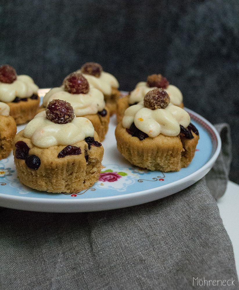 Rezeptbild: Cranberry-Orangen-Cupcakes