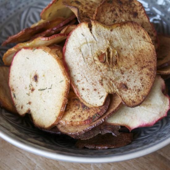 Rezeptbild: Apfel-Thymian Chips