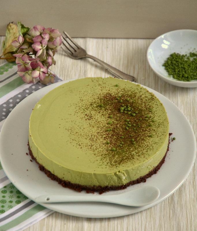 Rezeptbild: No-Bake Matcha Cheesecake