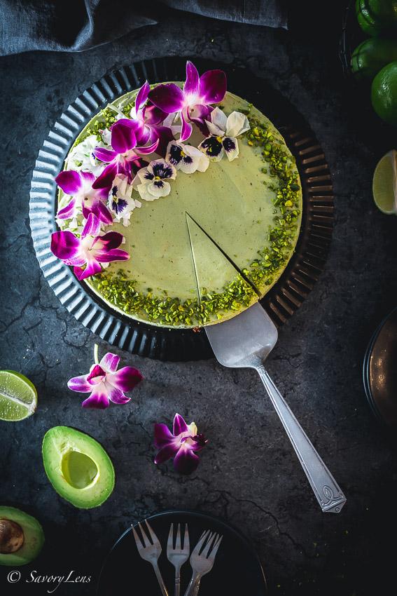 Rezeptbild: Avocado Limetten Cheesecake
