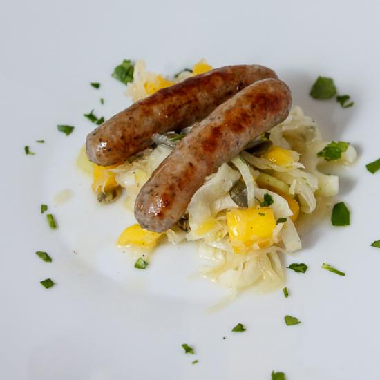 Rezeptbild: Sauerkraut-Mango-Fenchel-Salat