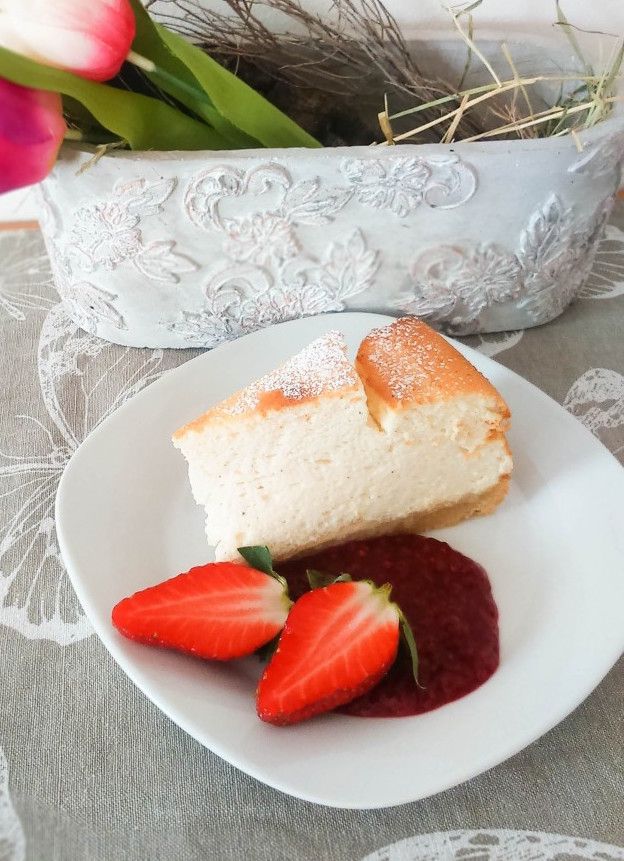 Rezeptbild: Gebackene Topfentorte