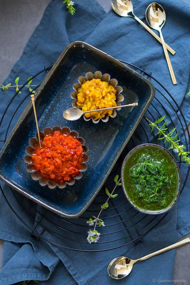 Rezeptbild: Paprika-Antipasti mit Zitronenöl